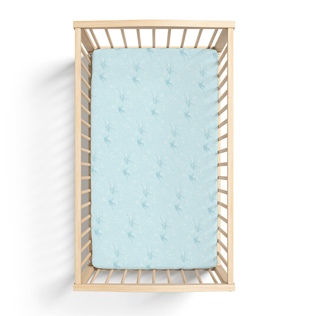 Tranquil Skies Crib Sheet -Cradle Comforts Co.