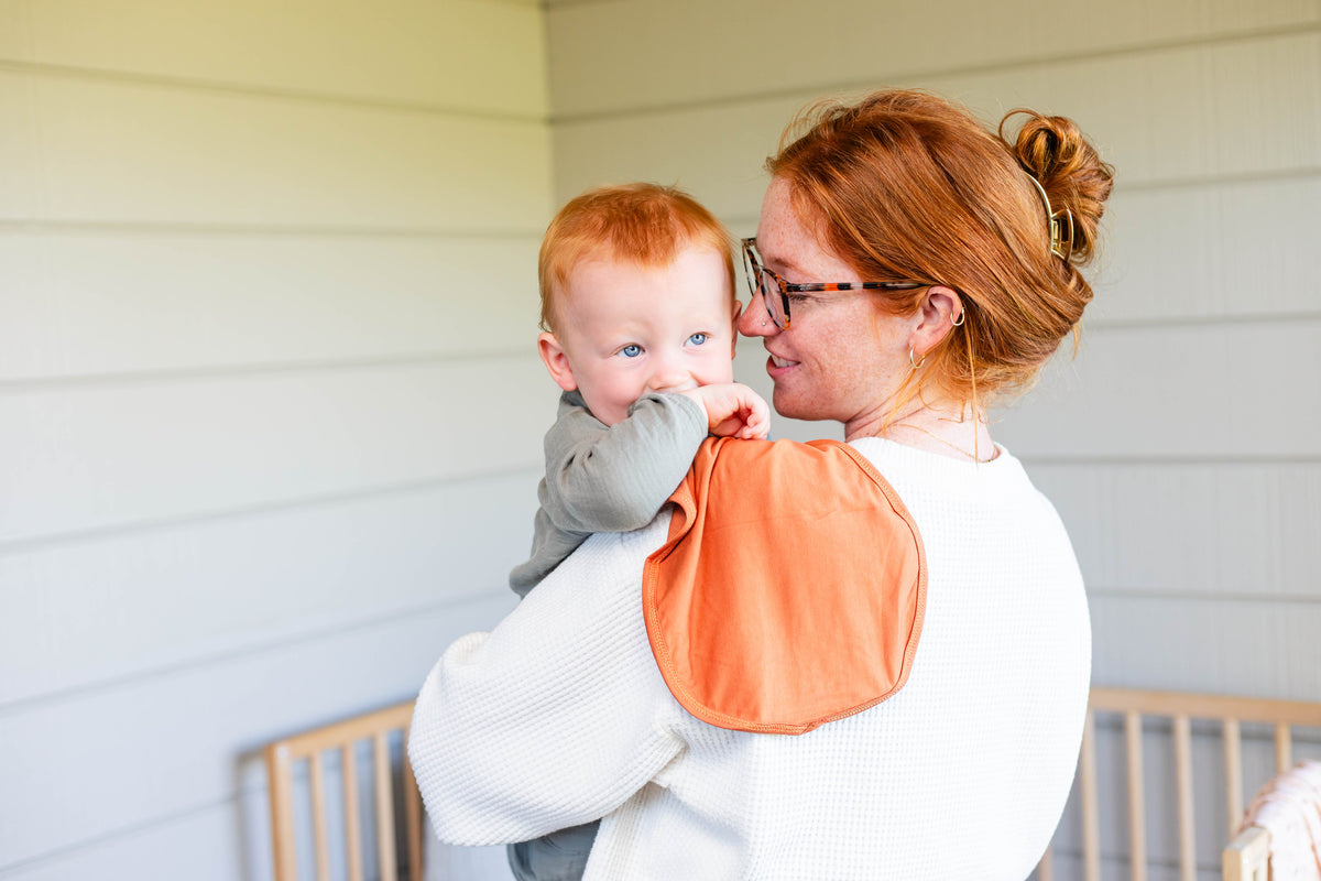 Little Mustang Burp Cloth Set
