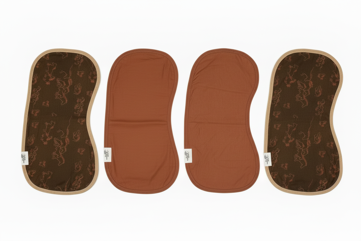 4-Pack Burp Cloth Set