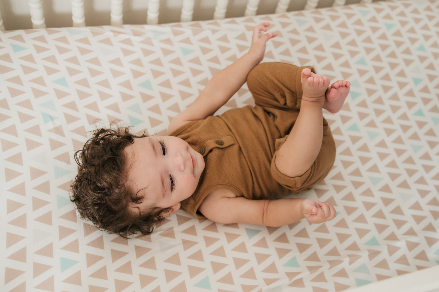 Jersey Knit Polyester Crib Sheet in Every Which Way