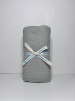 Gray muslin swaddle blanket