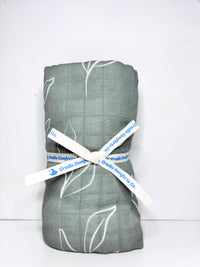 Natural Oasis Willow Organic Bamboo Cotton Muslin Swaddle Blanket