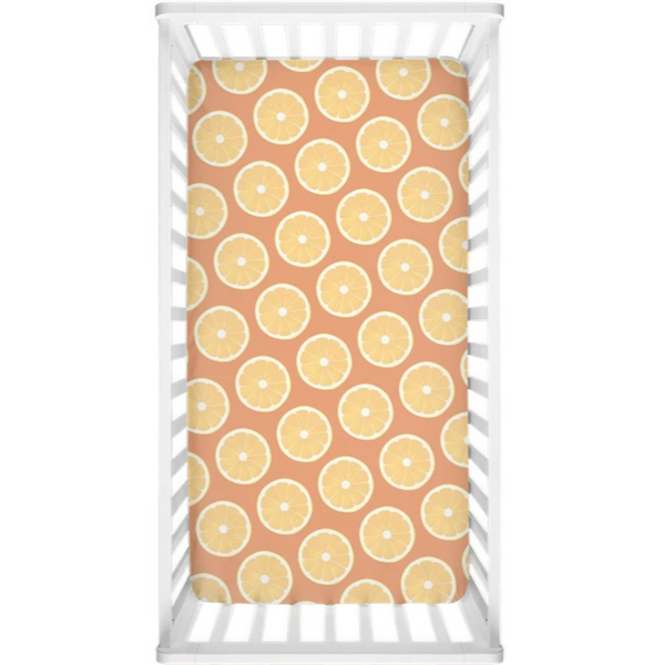 Orange Slices Crib Sheet